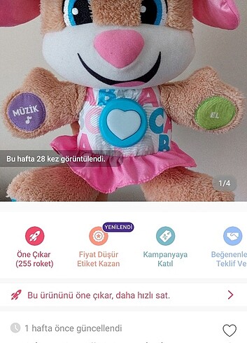 Fisher price eğtici köpek 