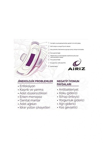 Diğer Airiz Kısa Ped
