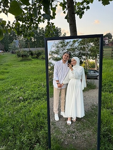 s Beden beyaz Renk Beyaz şifon elbise