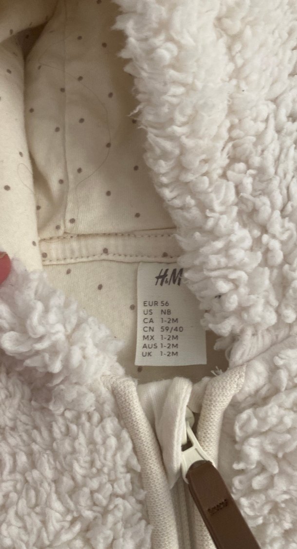 Beyaz Kürklü Bebek Kış Tulumu - Görsel 2