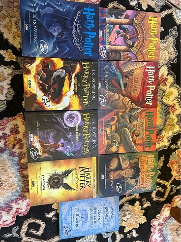 Harry Potter Kitap Set (7 kitap) + Lanetli Çocuk + Ozan Beedle?ı