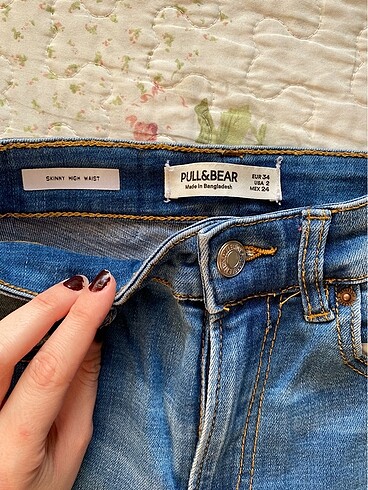 xs Beden mavi Renk Pull&bear Skinny jean