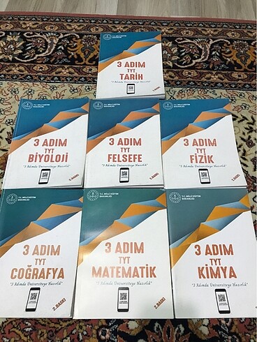meb 3 adım tyt test kitapları