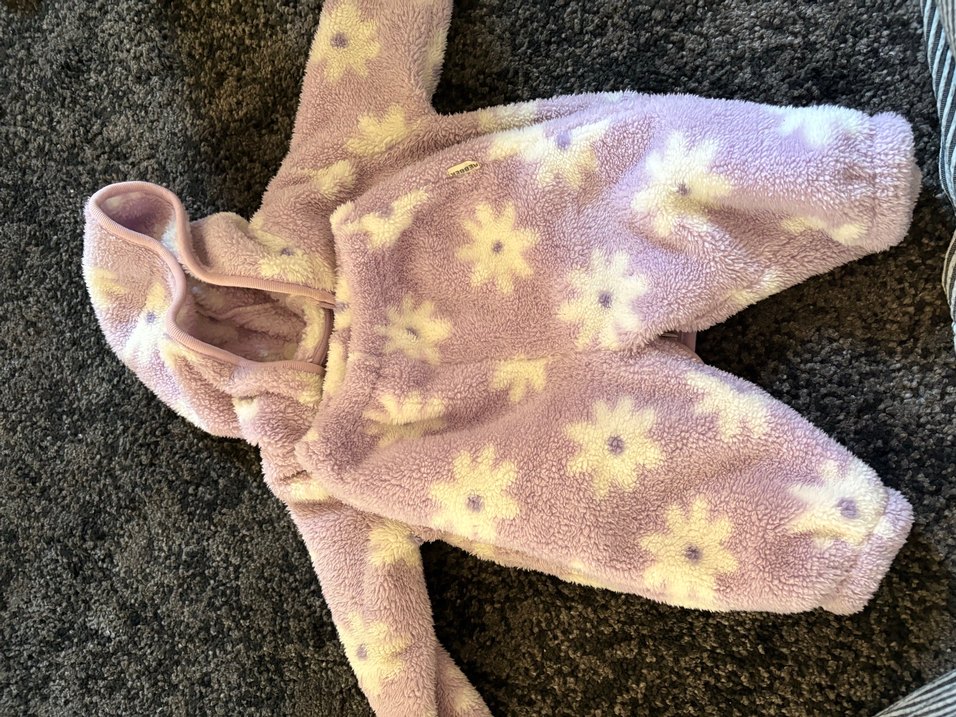 Kız Bebek Kapüşonlu Kürklü Tulum - Görsel 3