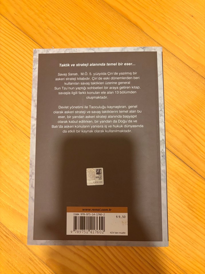 Sun Tzu Savaş Sanatı - Remzi Kitabevi - Görsel 2