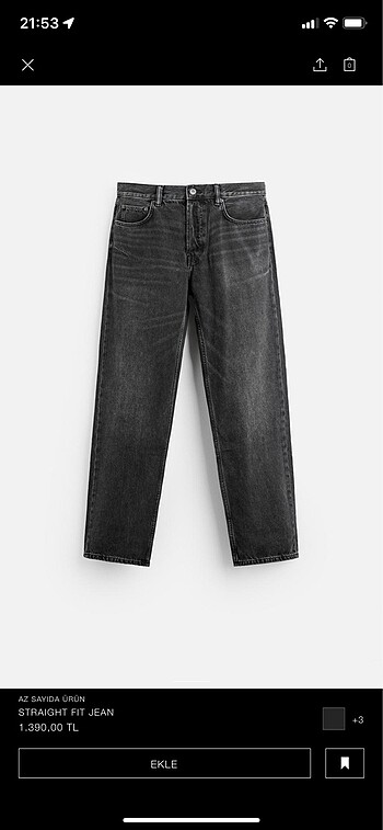 29 Beden zara straight jean