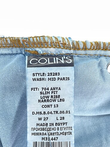 27 Beden mavi Renk Colin's Jean / Kot %70 İndirimli.