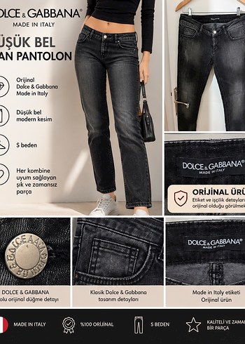 Dolce & Gabbana Siyah Denim Jean