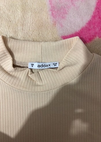 Bej Kısa Kollu Balıkçı Yaka Tişört - Görsel 2