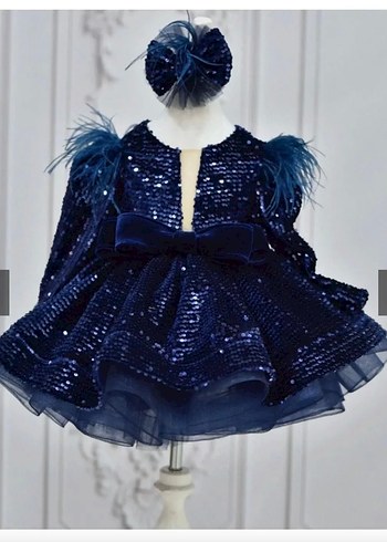 Pul payetli kız çocuk abiye - Görsel 6