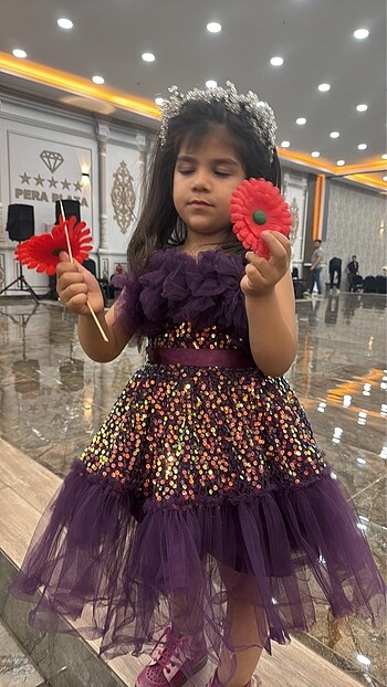 Kız çocuk kabarık abiye - Görsel 4