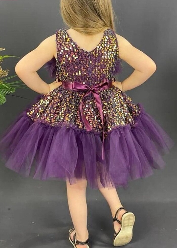 Kız çocuk kabarık abiye - Görsel 2