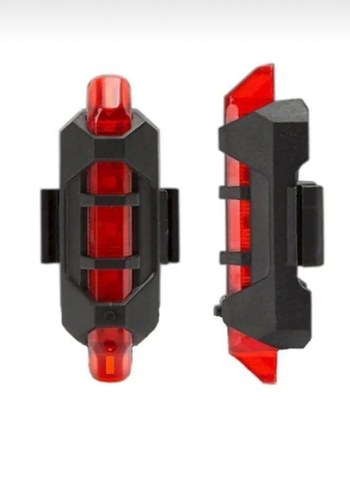 USB Şarjlı Siyah Bisiklet Ön ve Arka Işık Seti - Görsel 3