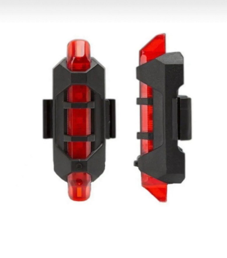 USB Şarjlı Siyah Bisiklet Ön ve Arka Işık Seti - Görsel 3