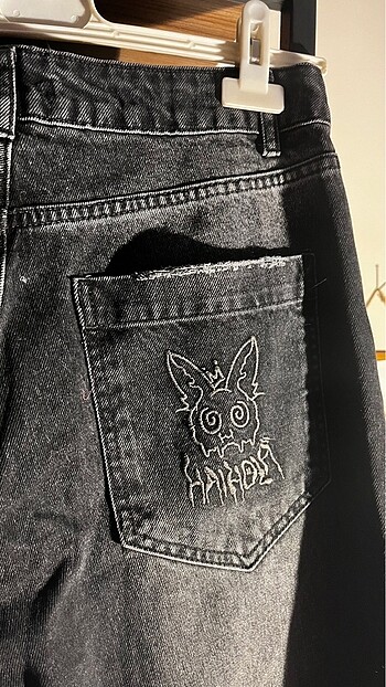28 Beden siyah Renk Haihola Baggy Jean