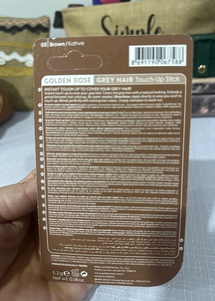 Beyaz saç kapatıcı stick - Görsel 2