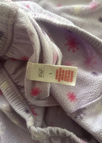 Uzun Kollu Mor Desenli Rahat Polar Pijama - Görsel 4