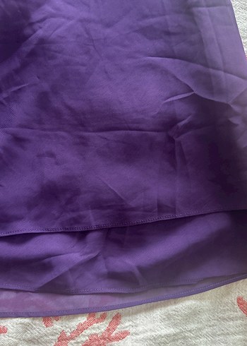 Parlak Mor Drapeli Gecelik - Görsel 3