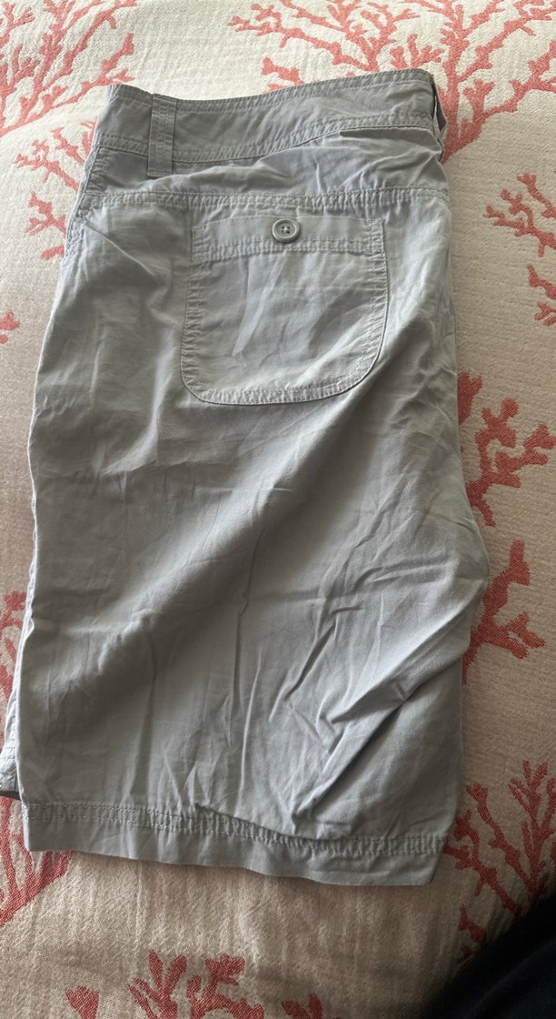 Düğmeli Gri Midi  Şort - Görsel 5
