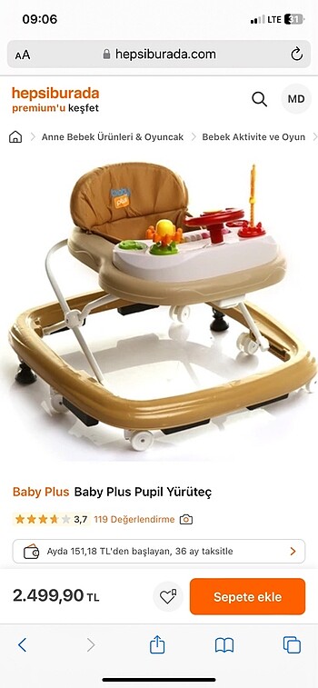 babay plus yürüteç