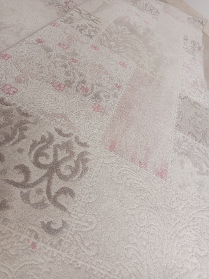 Gri Beyaz Nakışlı Modern Klasik Halı - Görsel 3