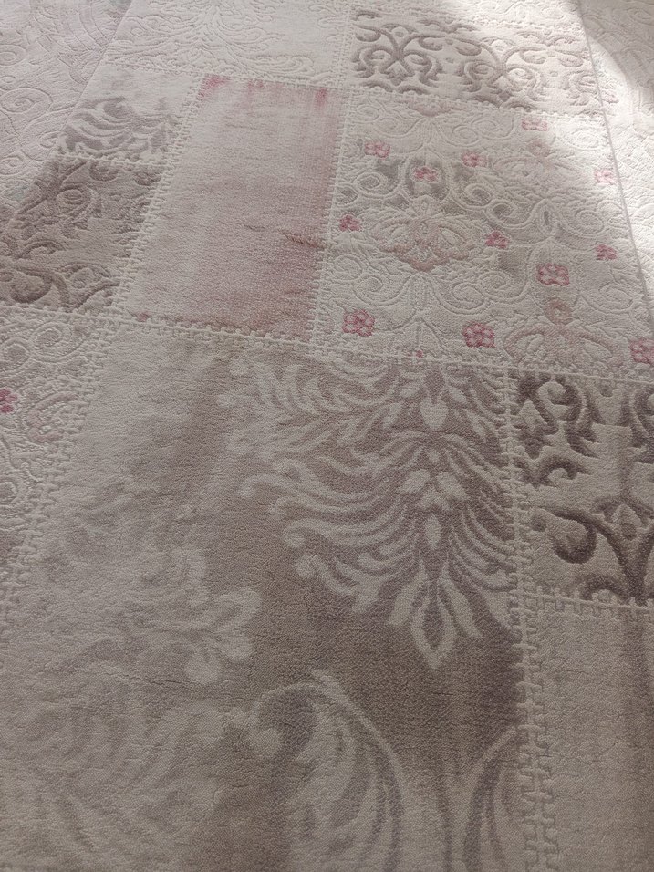 Gri Beyaz Nakışlı Modern Klasik Halı - Görsel 4