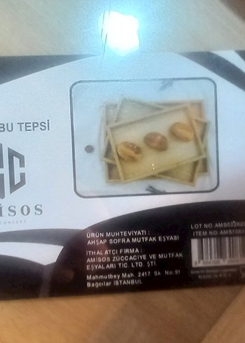Beden 3lü Mutfak Tepsi Seti