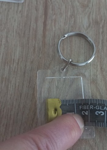 Beden beyaz Renk Şeffaf Anahtarlık Toplu Satış 10 adet