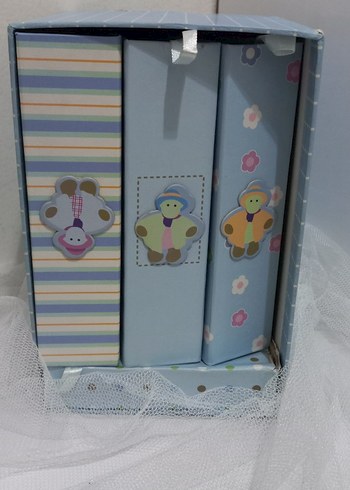 Pastel Mavi Bebek 3lü Fotoğraf Albümü