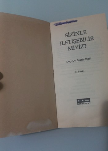 Sizinle İletişebilir Miyiz? kitap metin ışık - Görsel 2