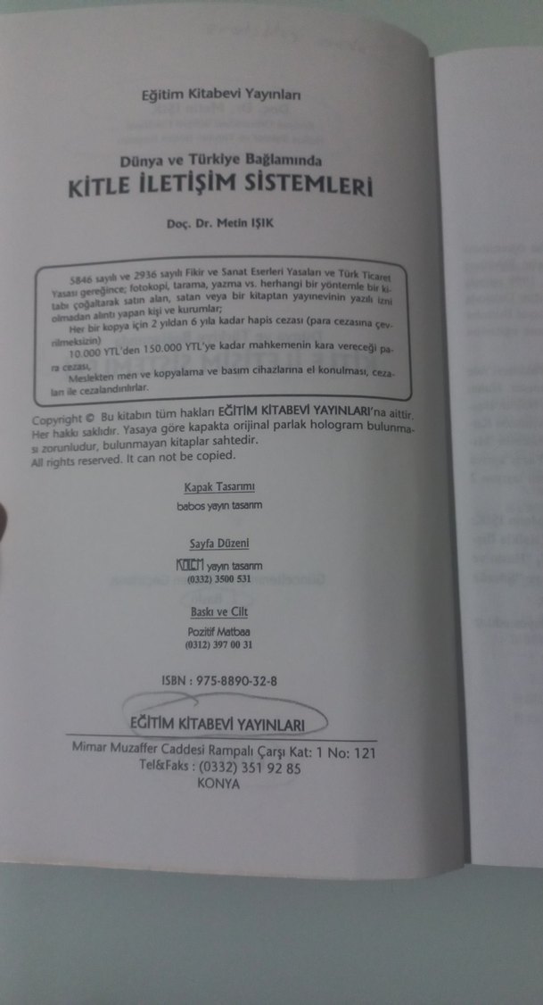 Dünya ve Türkiye Bağlamında Kitle İletişim Sistemleri Metin Işık - Görsel 3