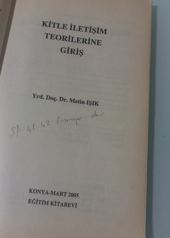 Kitle İletişim Teorilerine Giriş - Metin Işık - Görsel 3