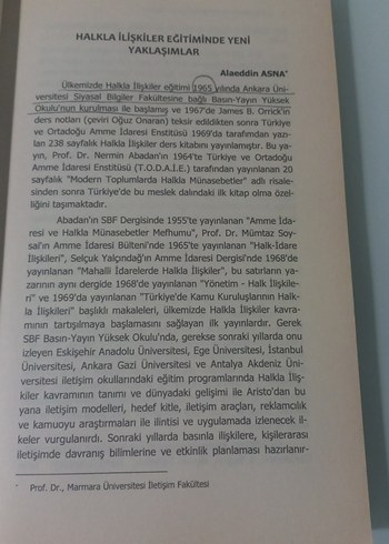 Tüm Yönleriyle Halkla İlişkiler ve Tanıtım Kitabı metin ışık - Görsel 6