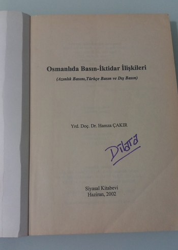 Osmanlı'da Basın ve İktidar İlişkileri Kitabı Hamza Çakır - Görsel 2