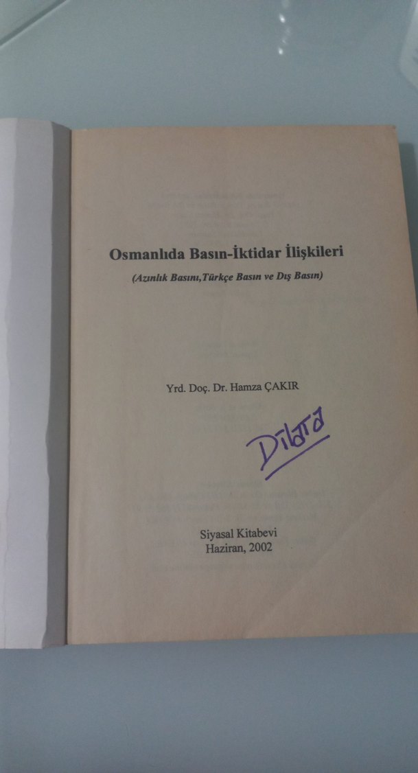 Osmanlı'da Basın ve İktidar İlişkileri Kitabı Hamza Çakır - Görsel 2
