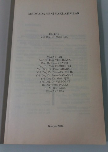 Medyada Yeni Yaklaşımlar - Metin Işık - Görsel 2