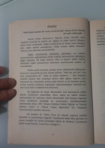 Hastanelerde Halkla İlişkiler Kitabı Metin Işık - Görsel 4