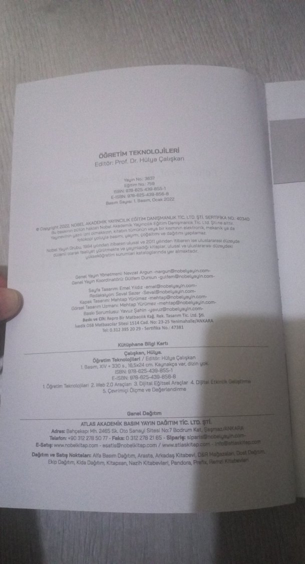 Öğretim Teknolojileri Kitabı -Hülya Çalışkan - Görsel 3