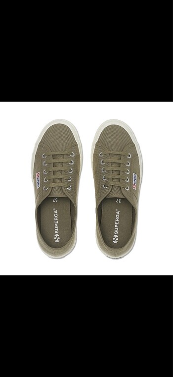 43 Beden Superga Safari Yeşil Bileksiz Sneaker