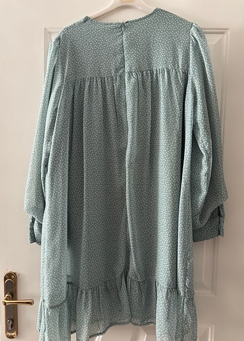 Uzun Kollu Fırfırlı Salaş Tunik - Görsel 2