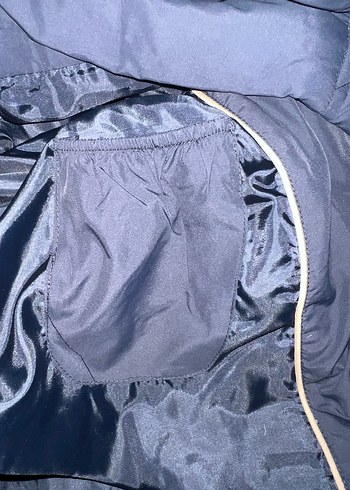 Kadın Lacivert kaz tüyü şişme kapşonlu su tutmaz  Kışlık Mont - Görsel 7