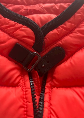 Turuncu şişme kaz tüyü Erkek Mont - Görsel 2