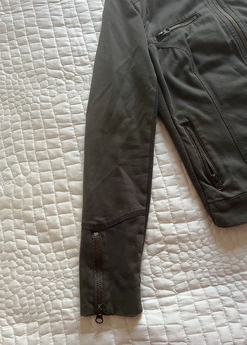 Kadın Haki Fermuarlı Ceket - Görsel 2