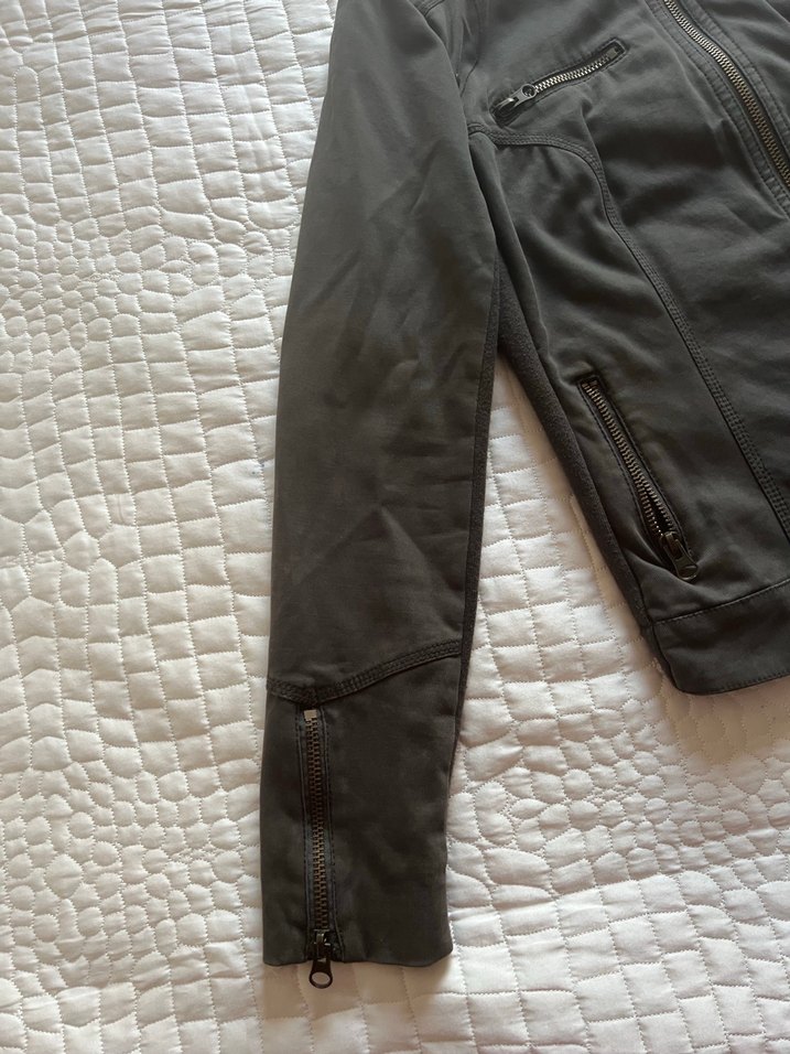 Kadın Haki Fermuarlı Ceket - Görsel 2