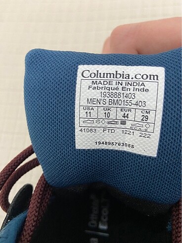 44 Beden Columbia bot