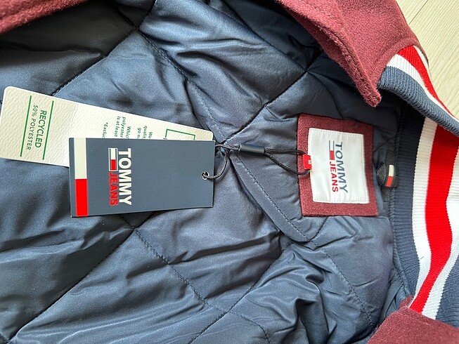 m Beden bordo Renk Tommy Hilfiger kolej ceket