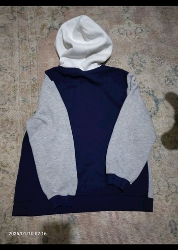 Gri Kapüşonlu Yale Baskılı Sweatshirt - Görsel 6