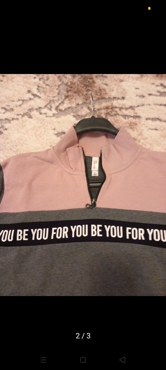 Yarı Fermuarlı Gri Kadın Sweatshirt - Görsel 2