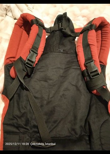 Koyu Kırmızı Bebek Taşıyıcı - Görsel 7