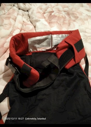 Koyu Kırmızı Bebek Taşıyıcı - Görsel 6